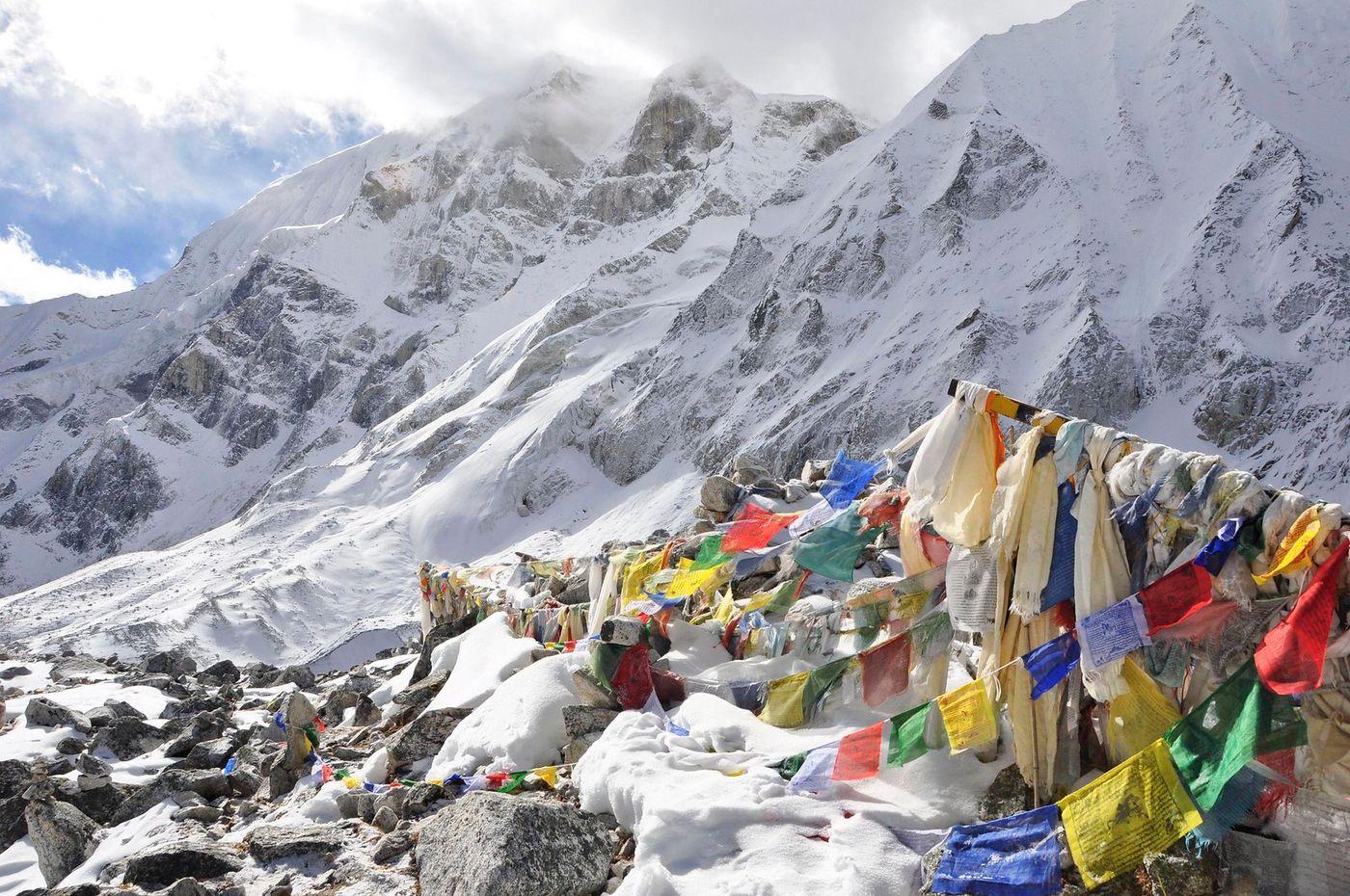 Larkya peak. Nepal.