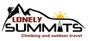 Lonely Summits, "Climbing and Outdoor Travel" logo